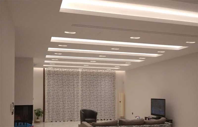 Σαλόνι με κρυφό φωτισμό